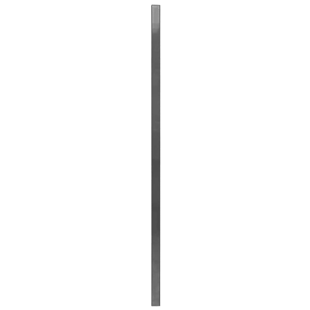 vidaXL Plotový panel so stĺpikmi, práškované železo 6x0,8 m, antracit
