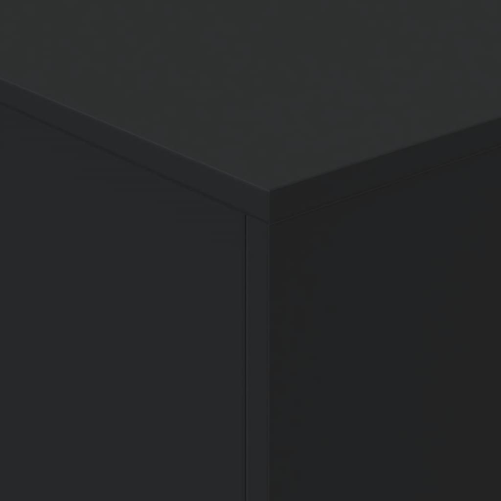 vidaXL Konferenčný stolík s LED svetlami čierny 90x50x40 cm