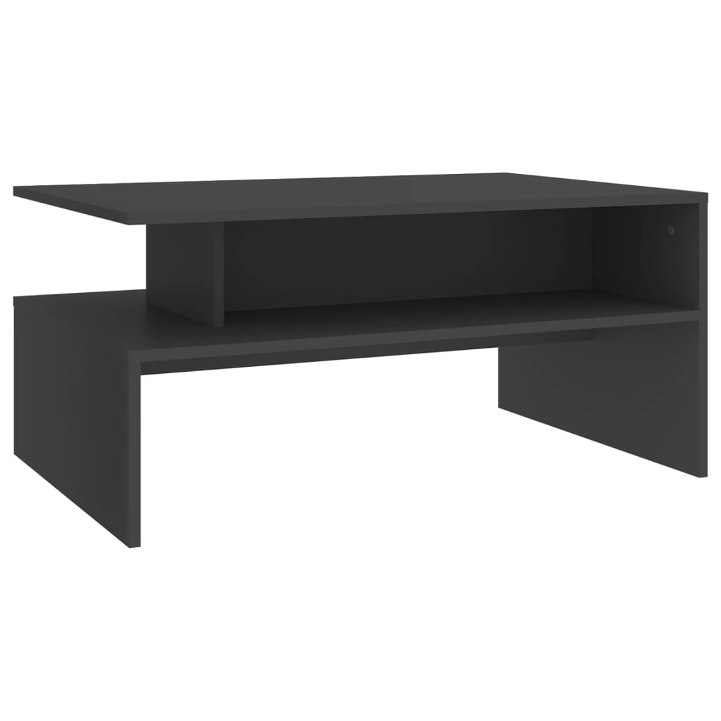 vidaXL Konferenčný stolík sivý 90x60x42,5 cm drevotrieska