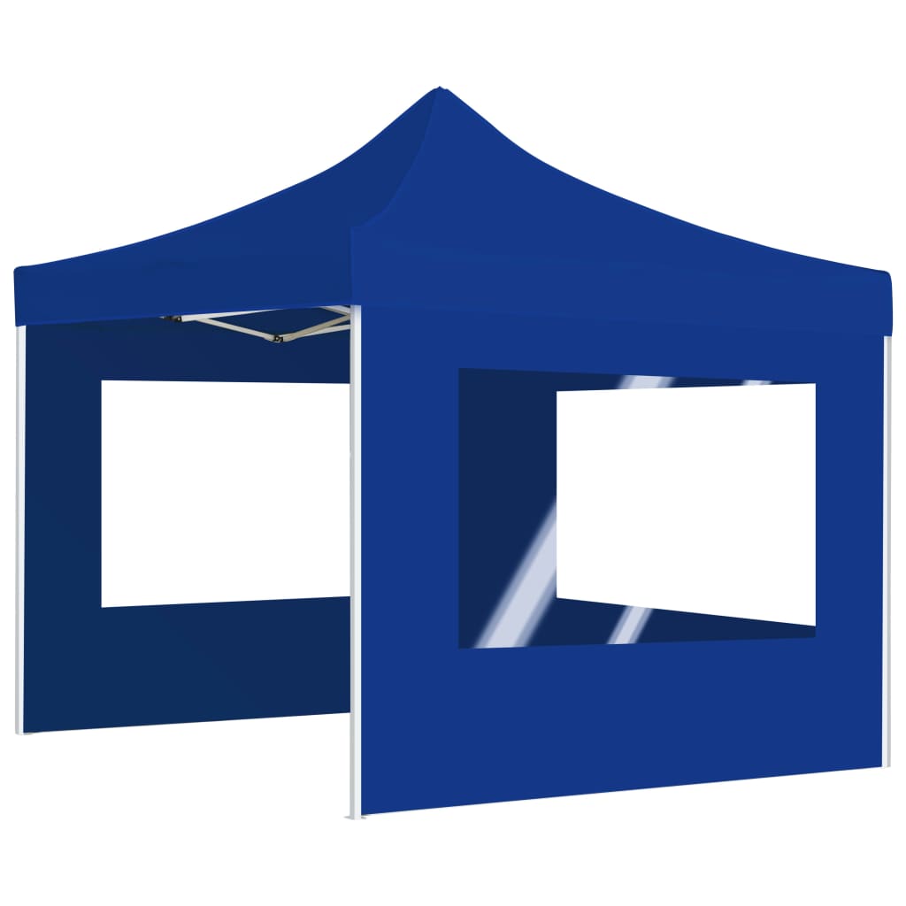 vidaXL Profesionálny skladací stan+steny, hliník 2x2 m, modrý