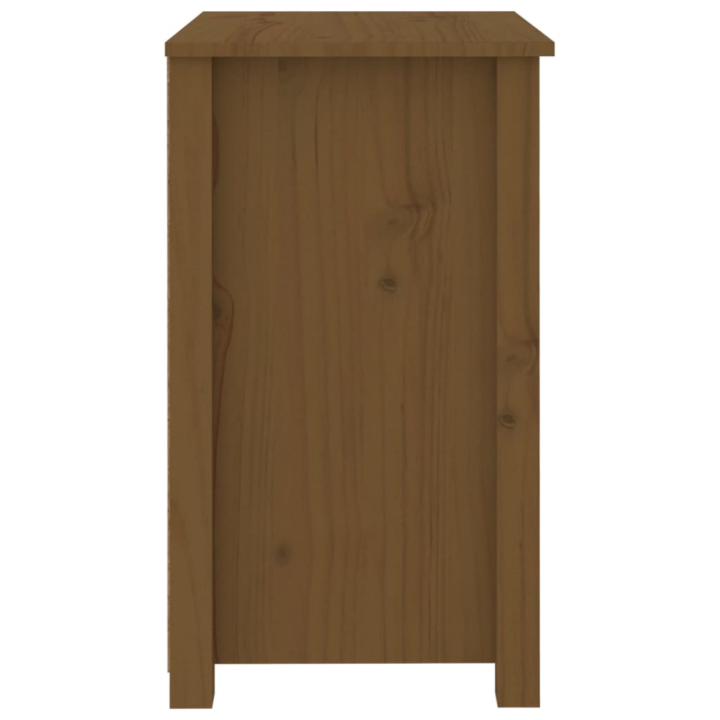 vidaXL Nočný stolík medovohnedý 50x35x61,5 cm masívne borovicové drevo