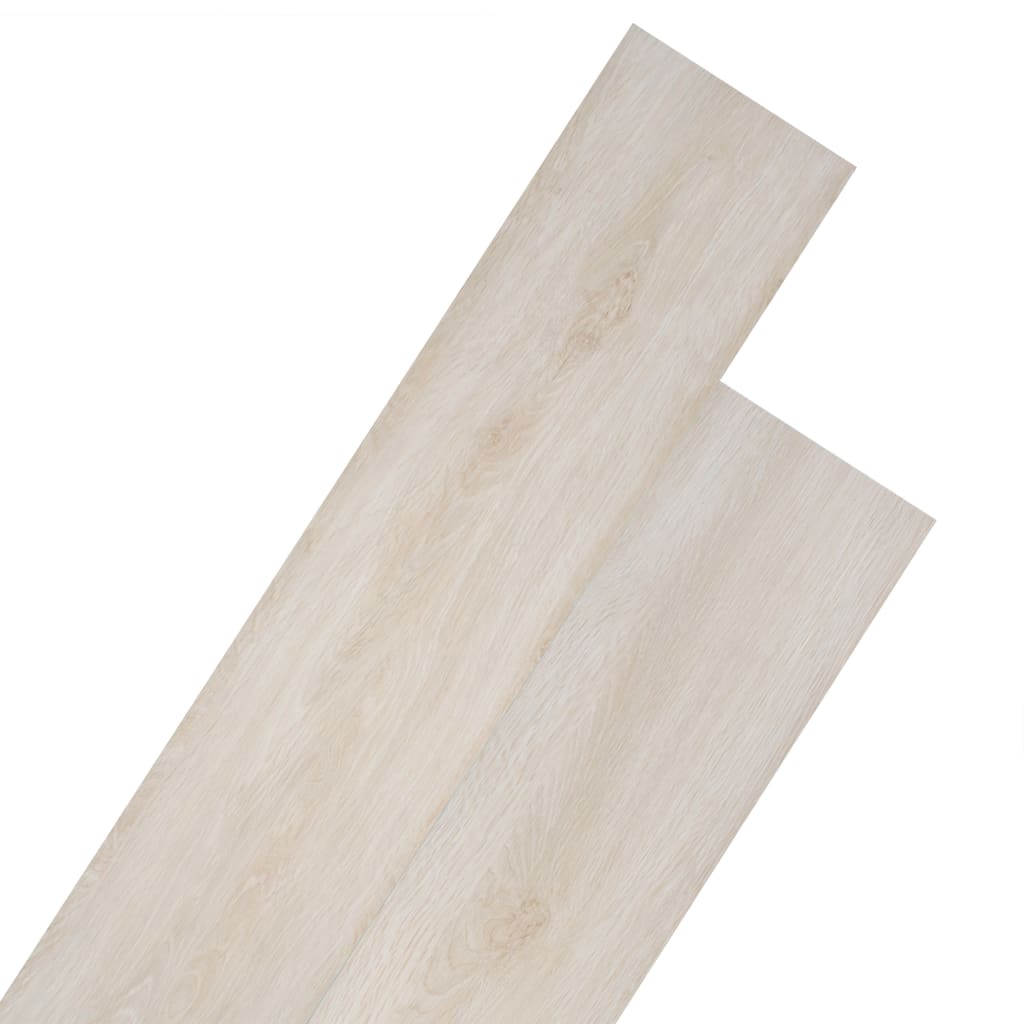 vidaXL Samolepiace podlahové dosky z PVC 5,21m² 2mm dub klasický biely
