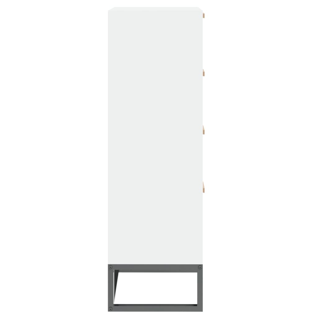 vidaXL Vysoká skrinka biela 40x30x95 cm kompozitné drevo