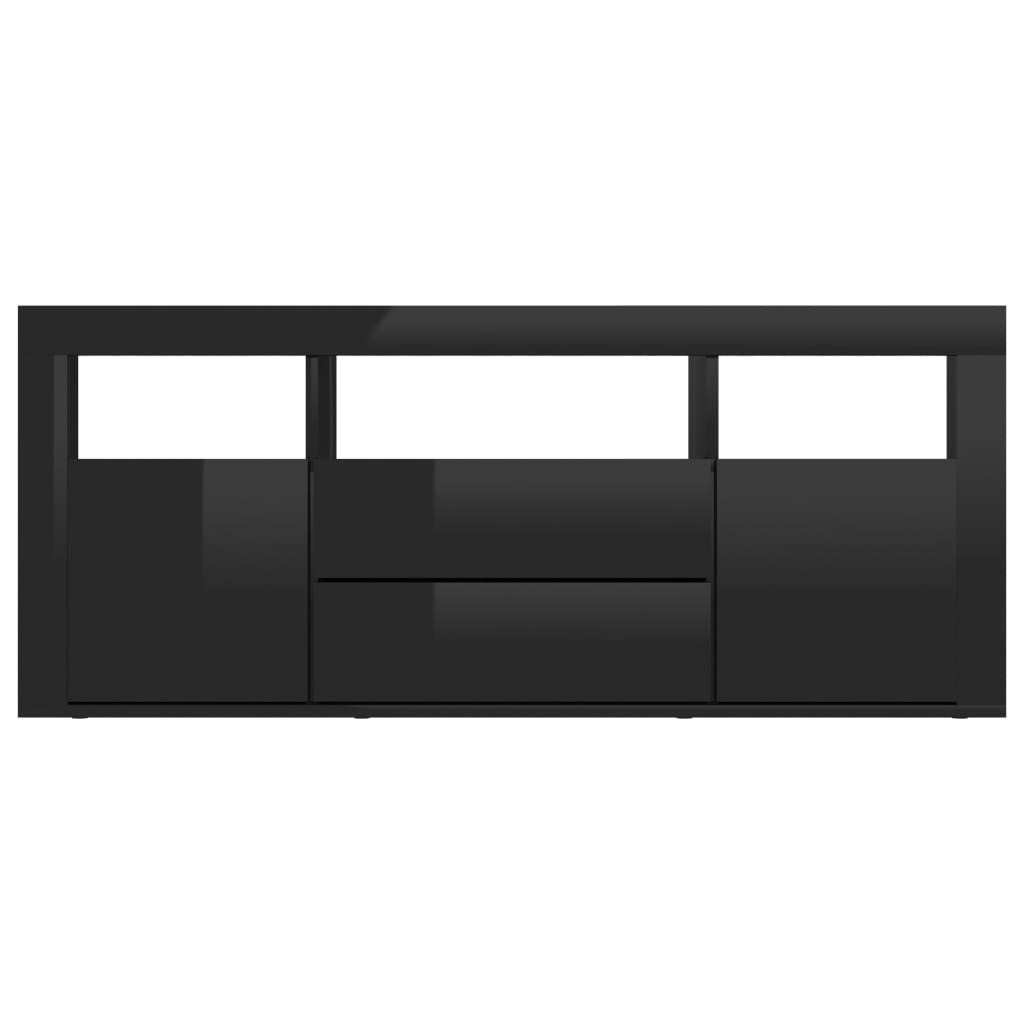 vidaXL TV skrinka, lesklá čierna 120x30x50 cm, kompozitné drevo