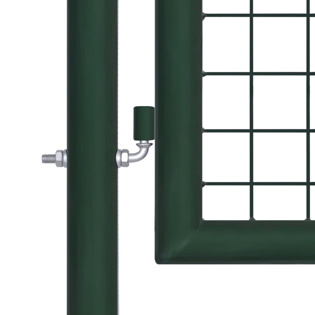 vidaXL Plotová brána, oceľ 100x75 cm, zelená