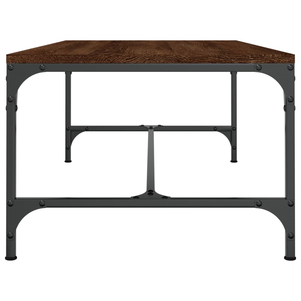 vidaXL Konferenčný stolík hnedý dub 80x50x35 cm spracované drevo