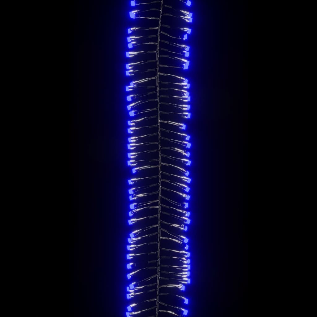 vidaXL Reťaz so zhlukmi LED, 2000 diód, modrá 17 m, PVC