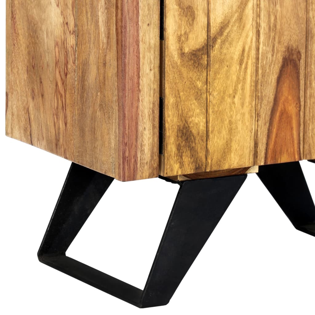 vidaXL Vysoká skrinka 45x28x180 cm, drevený masív sheesham