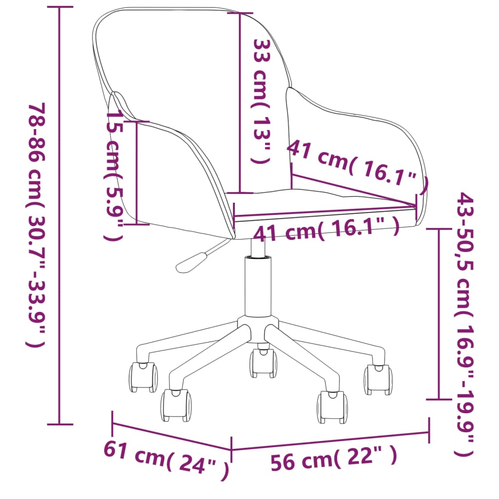 vidaXL Otočné jedálenské stoličky 2 ks tmavosivé zamatové