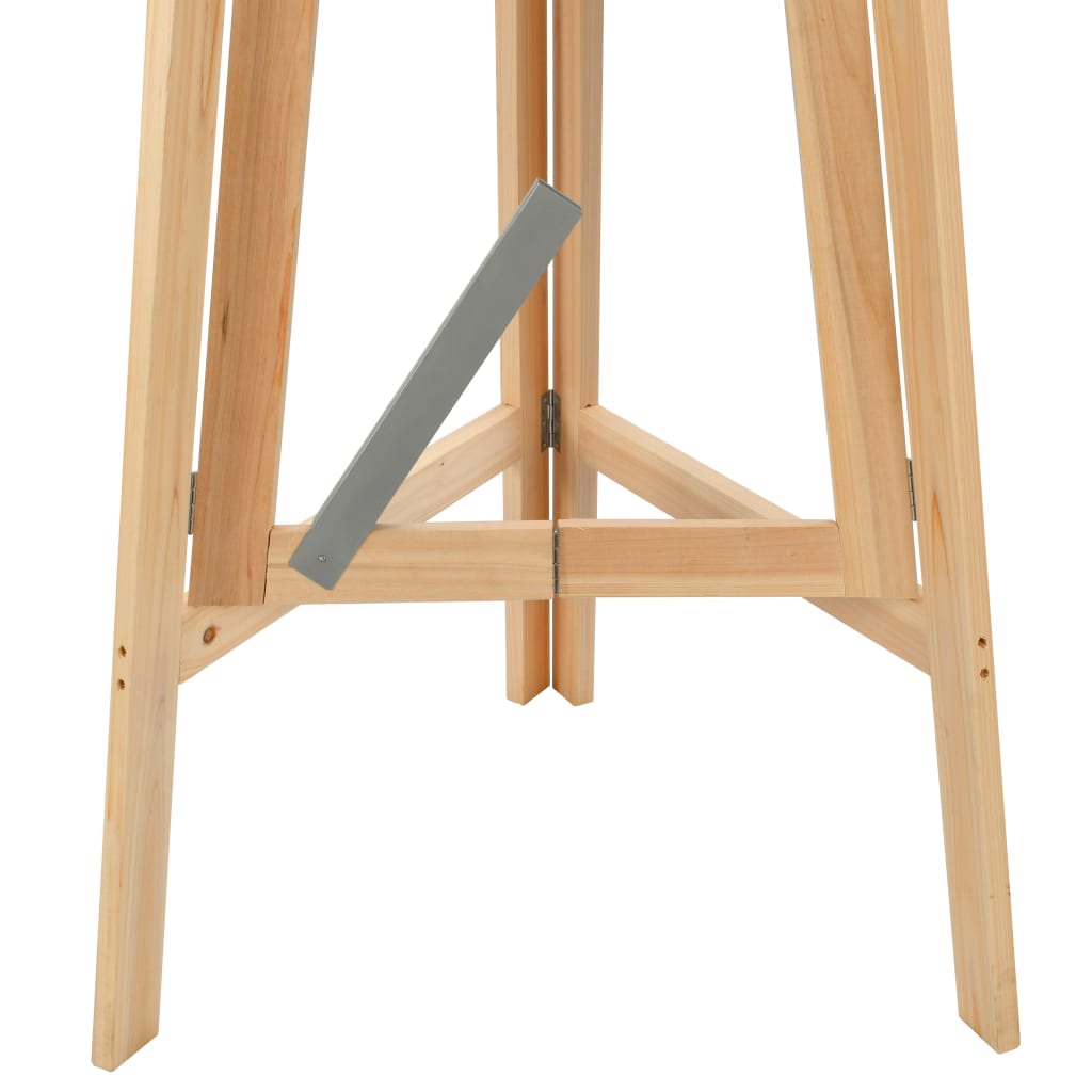 vidaXL Skladací barový stôl 78 cm, jedľové drevo