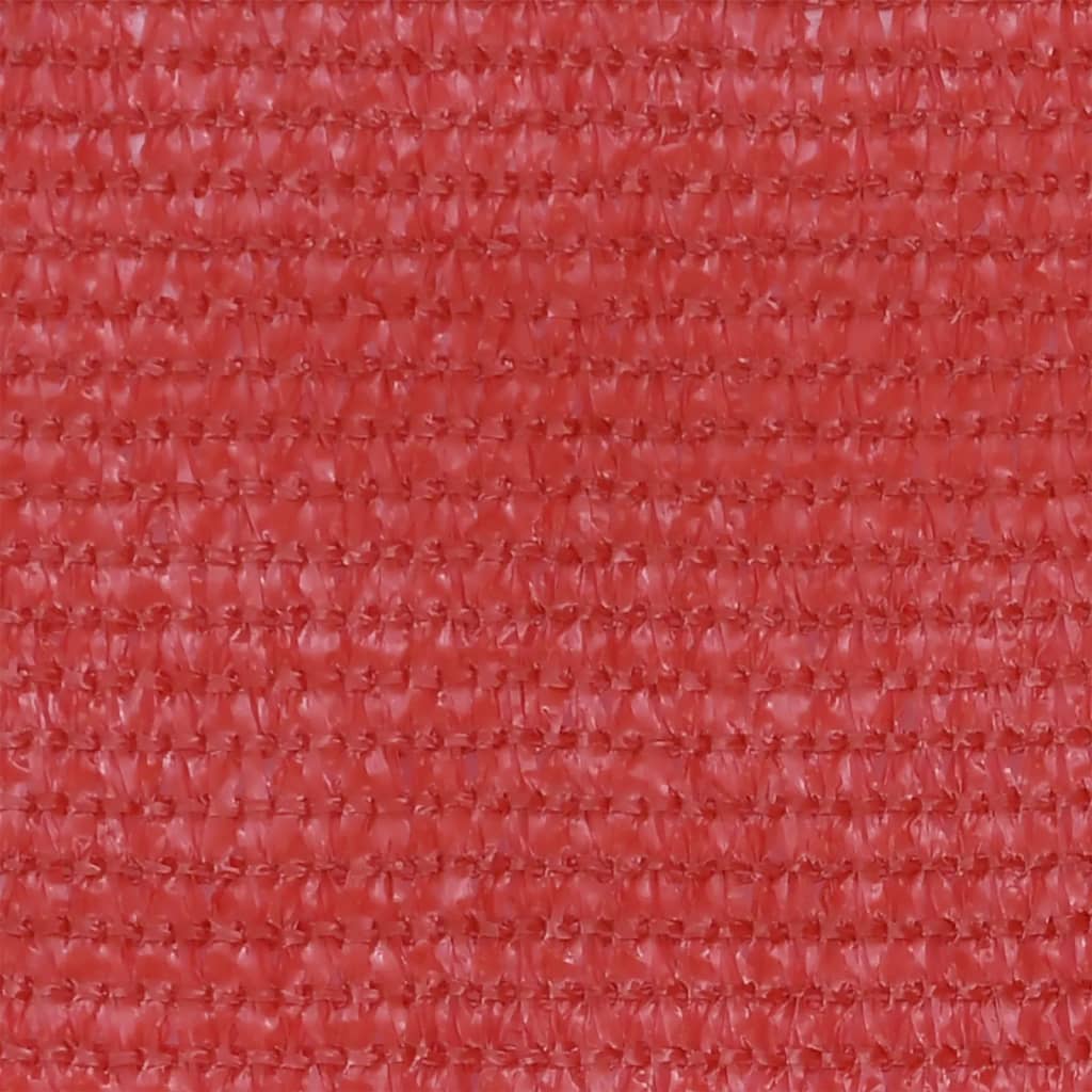 vidaXL Balkónová markíza červená 120x500 cm HDPE