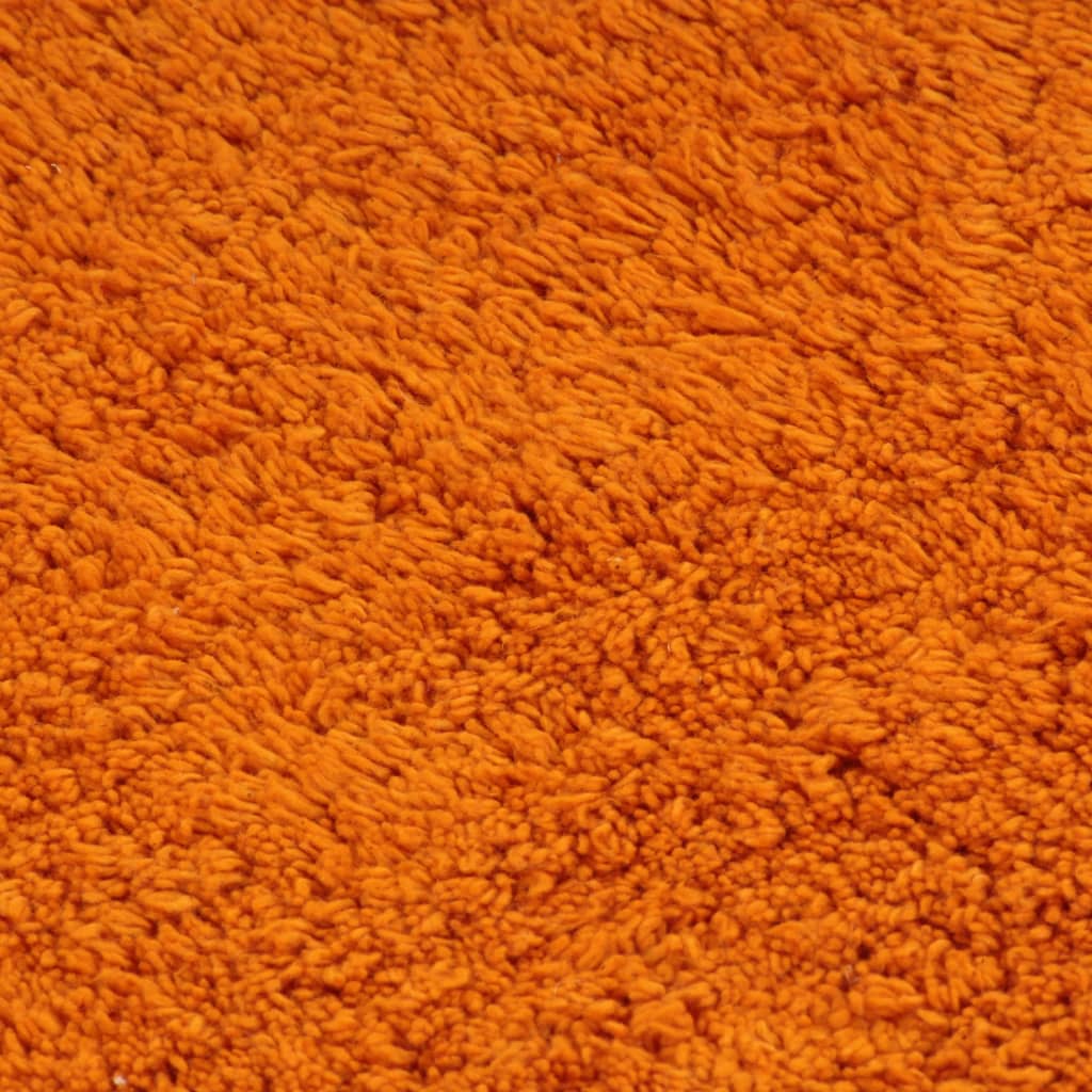 vidaXL Sada látkových kúpeľňových podložiek 2 ks oranžová