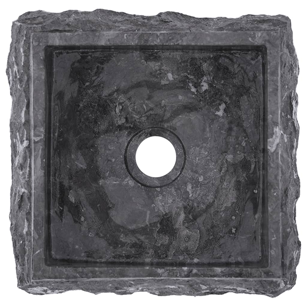 vidaXL Umývadlo sivé 30x30x13 cm mramor