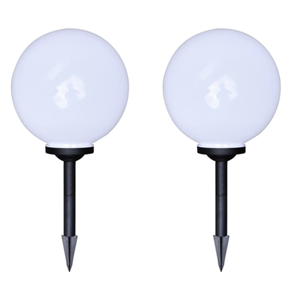 vidaXL Vonkajšie LED lampy k chodníku so špicatým hrotom 4 ks 30 cm