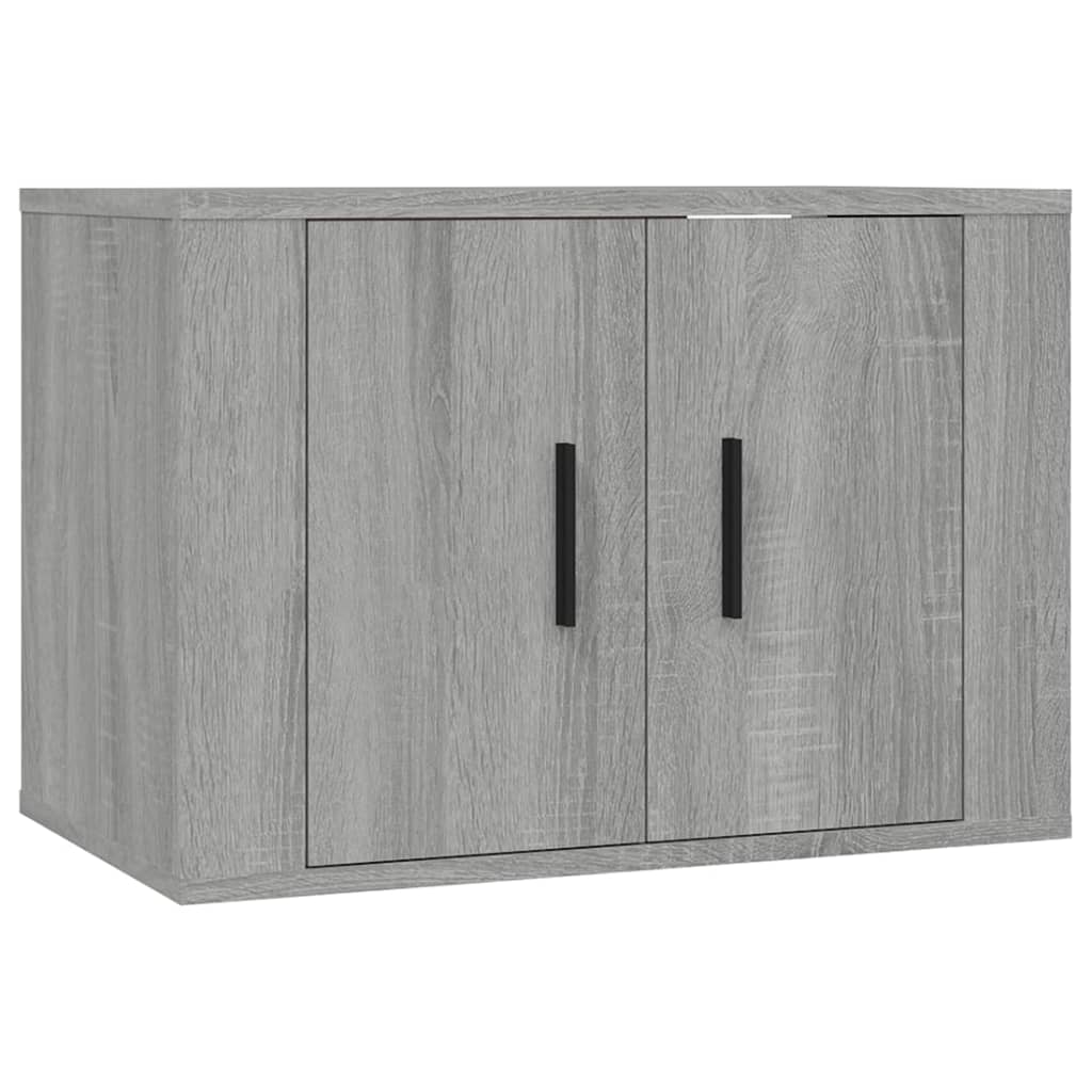 vidaXL 5-dielna súprava TV skriniek sivý dub sonoma spracované drevo