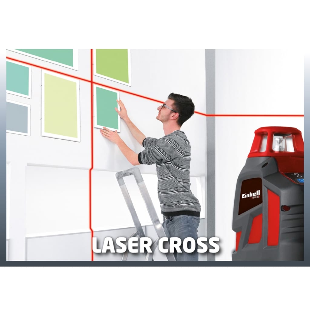Einhell Krížový merací laser TE-LL 360, červený, 2270110