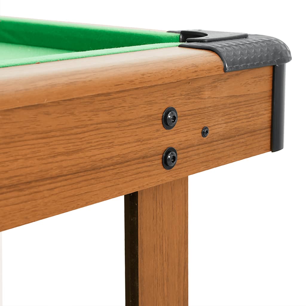 vidaXL 4-stopový biliardový stôl hnedý 122x61x76 cm