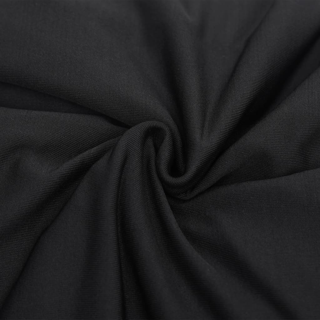vidaXL Naťahovací prehoz na pohovku čierny polyester Jersey