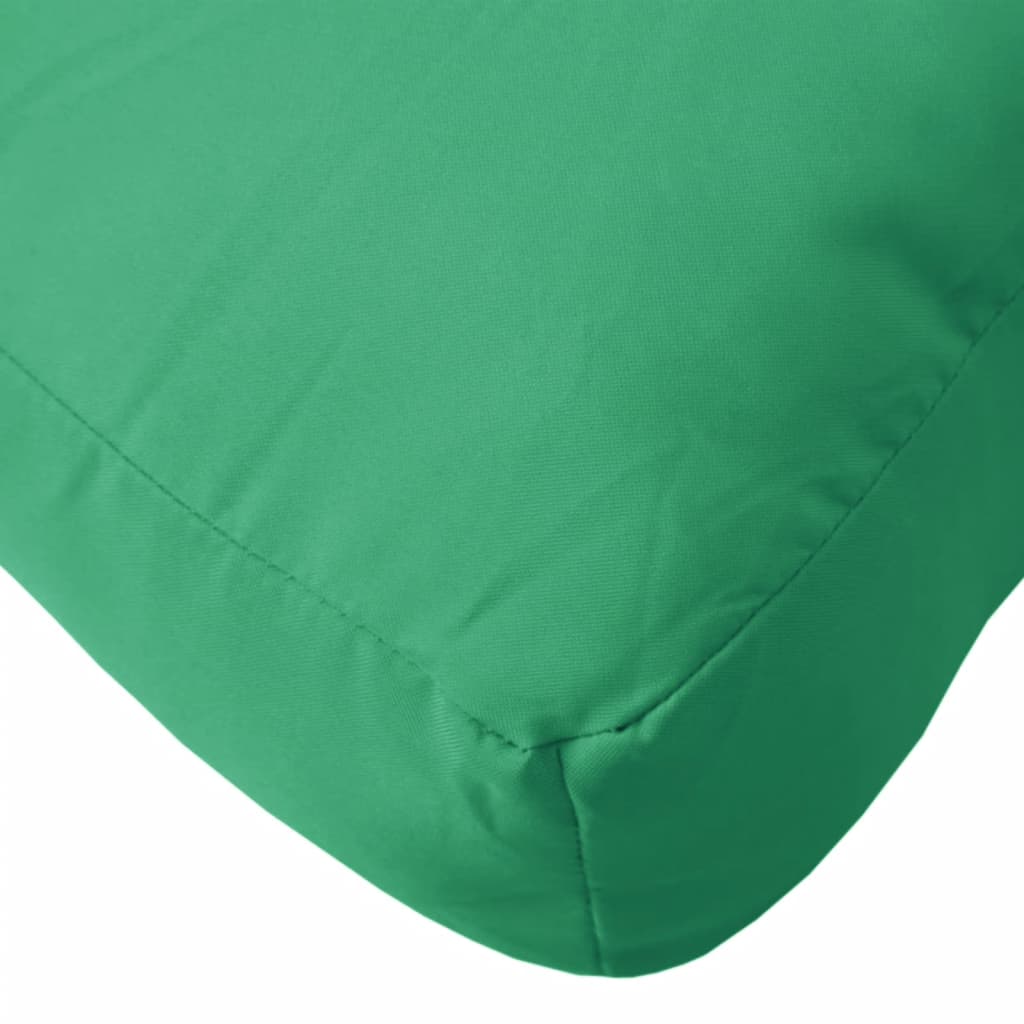 vidaXL Podložka na paletový nábytok, zelená 80x80x12 cm, látka