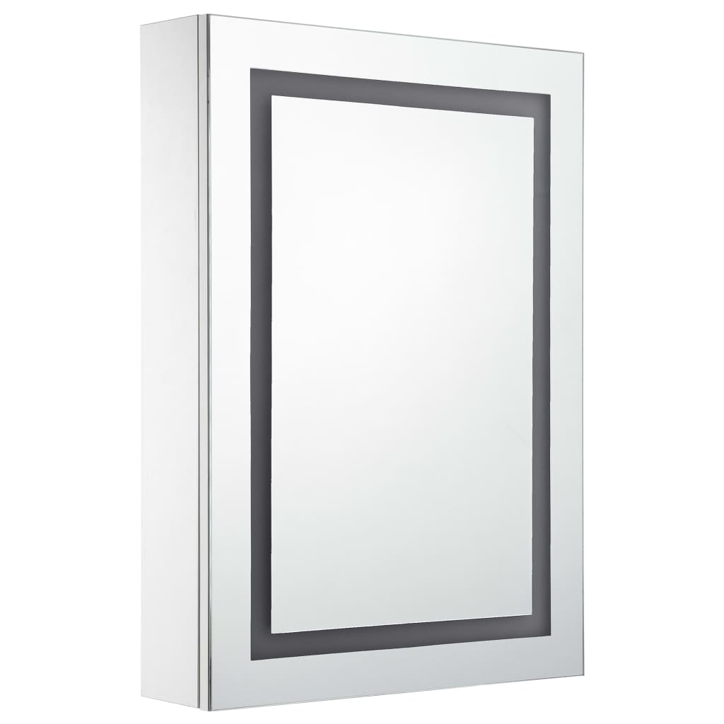 vidaXL LED kúpeľňová zrkadlová skrinka 50x13x70 cm