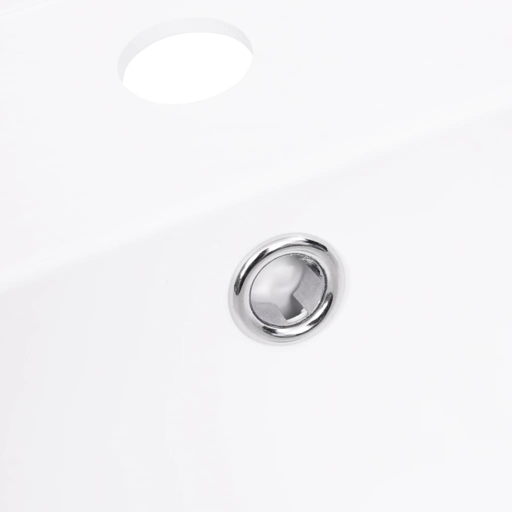 vidaXL Vstavané umývadlo biele 900x460x105 mm SMC
