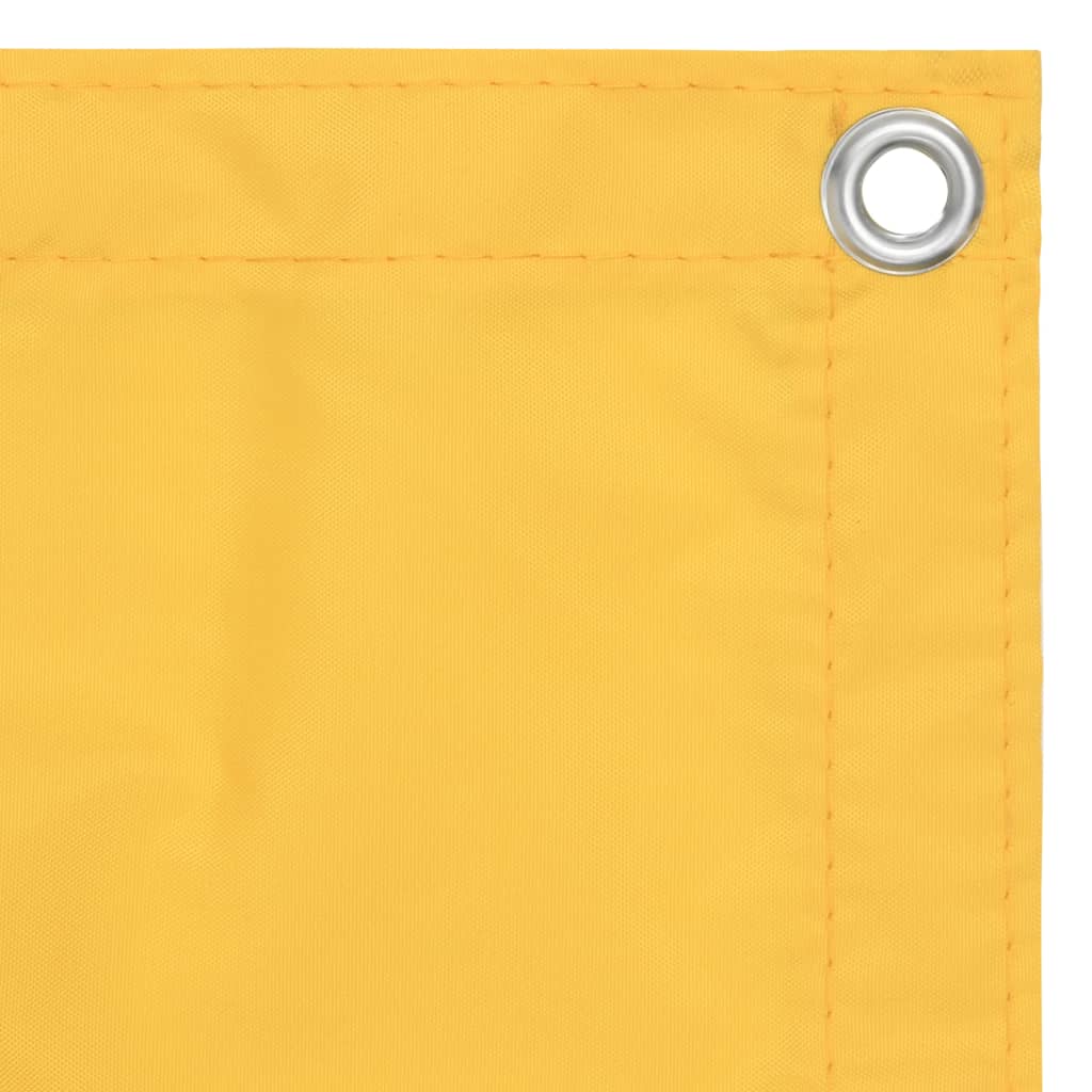 vidaXL Balkónová markíza, žltá 75x500 cm, oxfordská látka