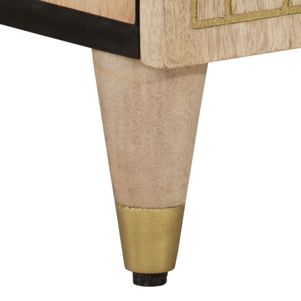 vidaXL 5-dielna súprava kúpeľňového nábytku mangovníkové drevo