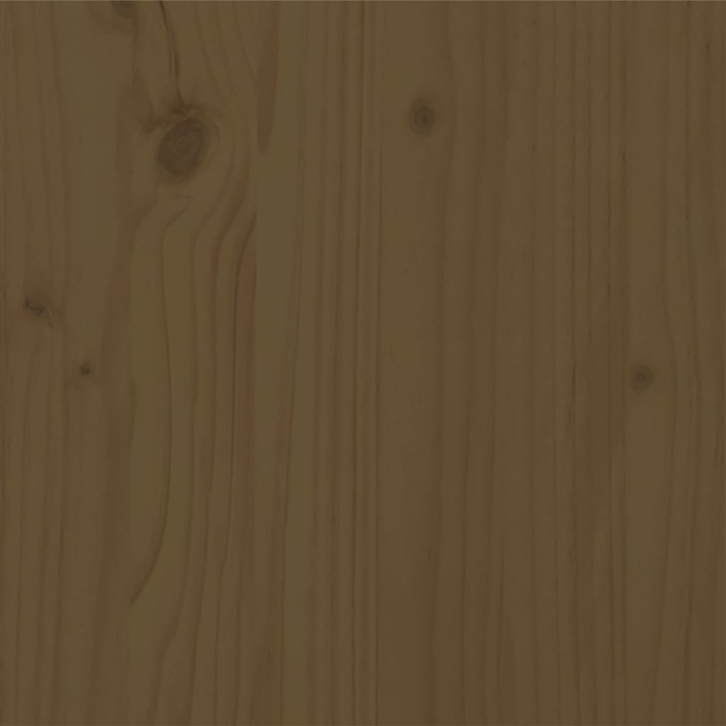 vidaXL Posteľný rám medovo-hnedý masívne drevo 100x200 cm