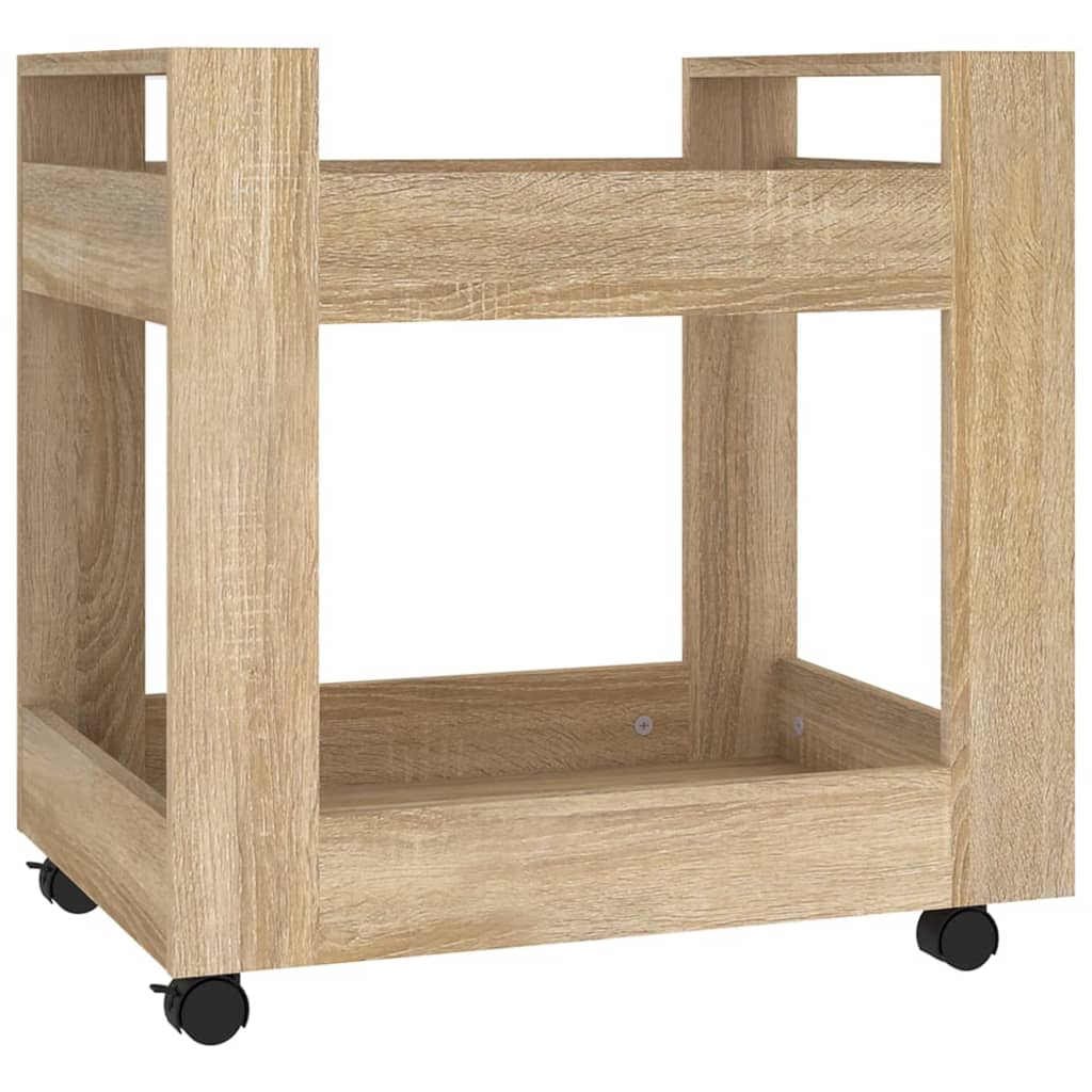 vidaXL Stolový vozík dub sonoma 60x45x60 cm spracované drevo