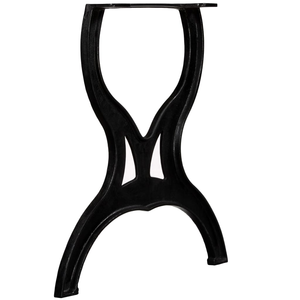 vidaXL Stolové nohy na jedálenský stôl 2 ks, rám v tvare X, liatina
