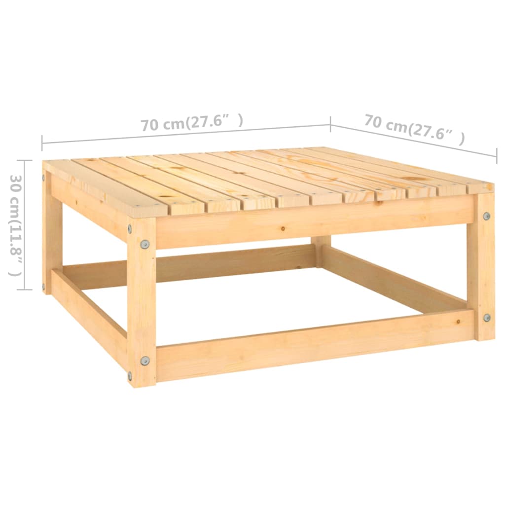vidaXL 3-dielna záhradná sedacia súprava masívne borovicové drevo