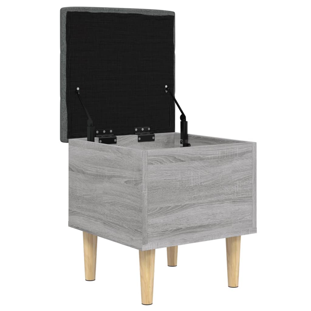 vidaXL Úložná lavička sivá sonoma 42x42x46 cm kompozitné drevo
