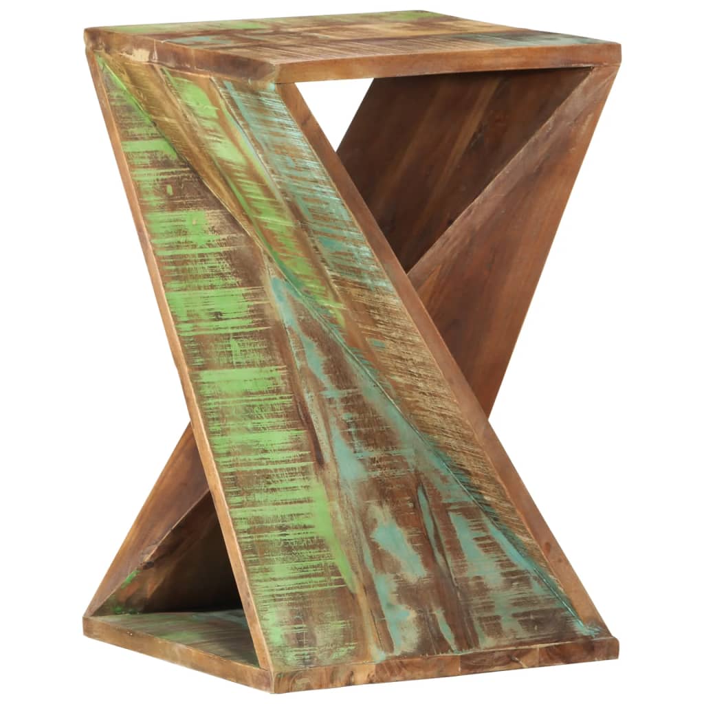 vidaXL Príručný stolík 35x35x55 cm recyklovaný masív