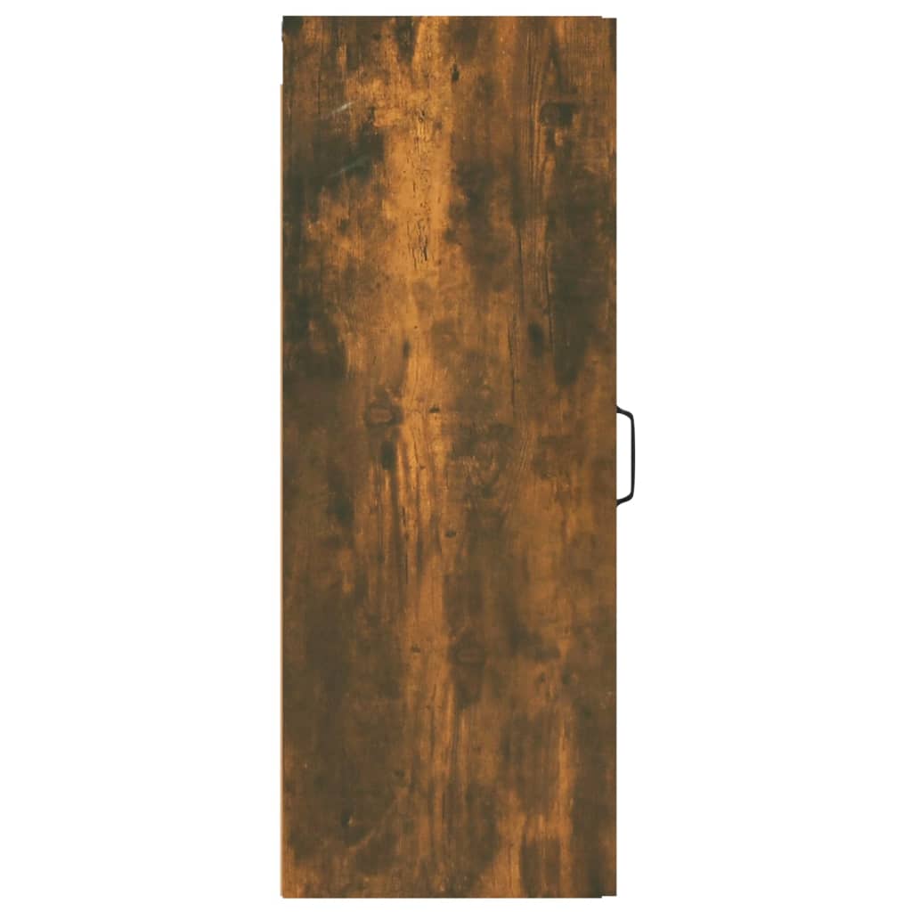 vidaXL Nástenná skrinka dymový dub 34,5x34x90 cm spracované drevo