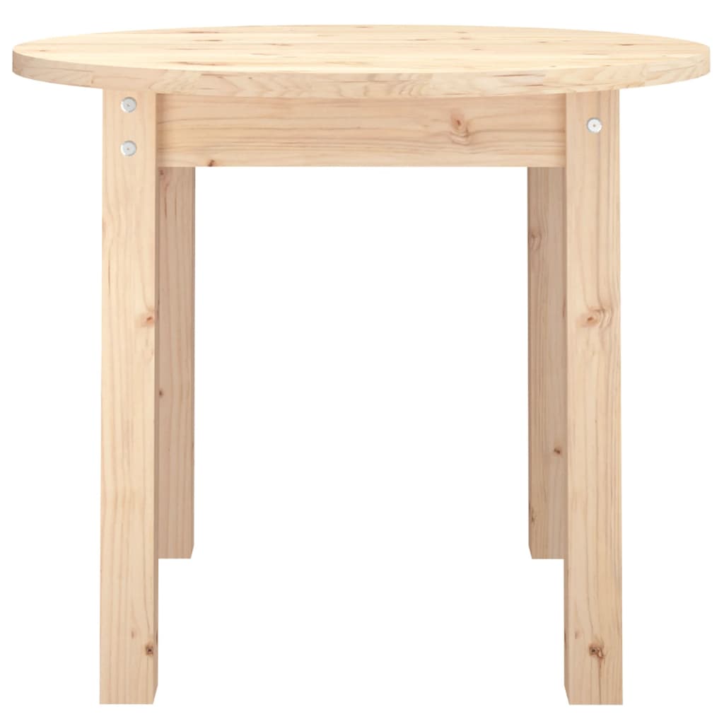 vidaXL Konferenčný stolík Ø 55x45 cm borovicový masív