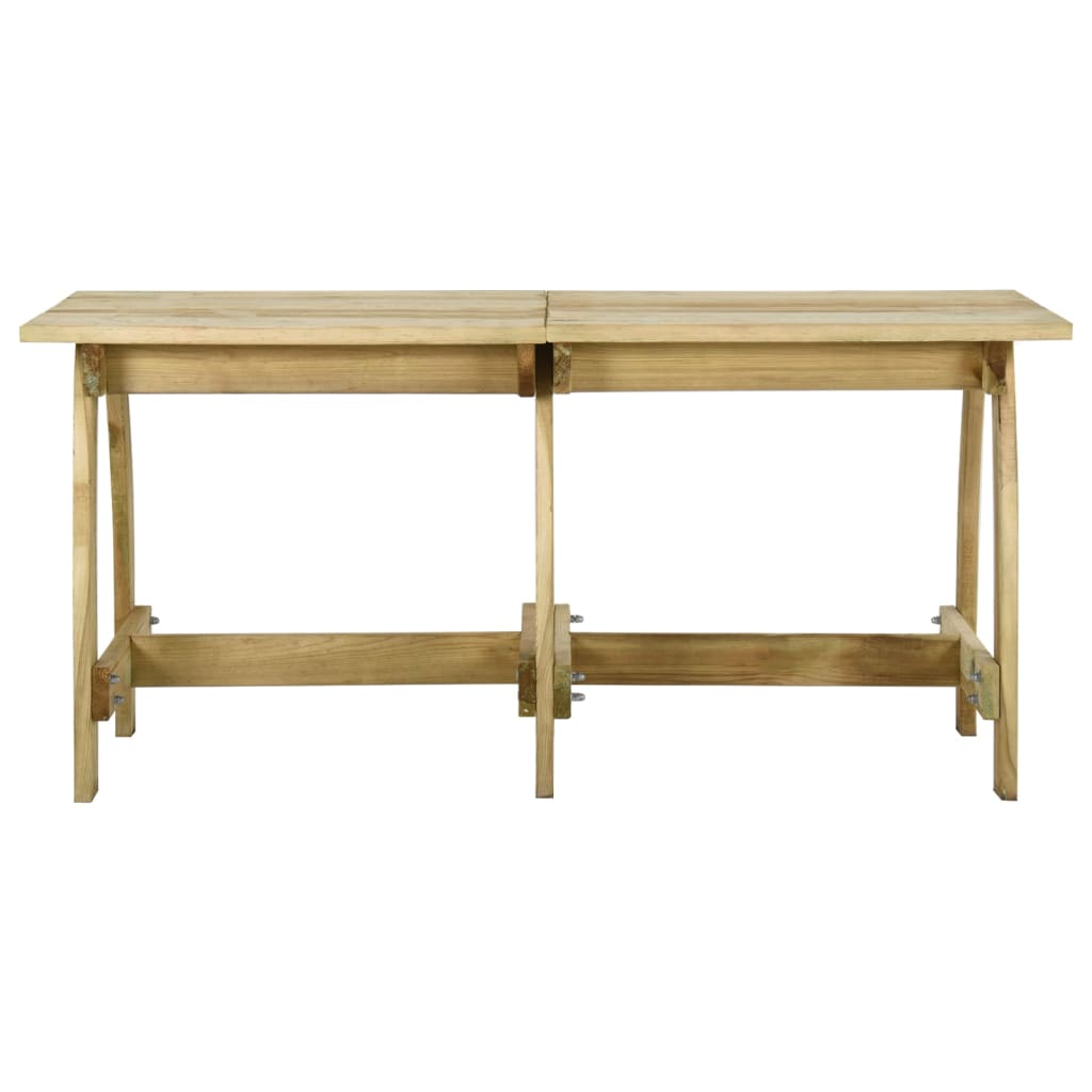 vidaXL Záhradný stôl 160x74x75 cm impregnované borovicové drevo