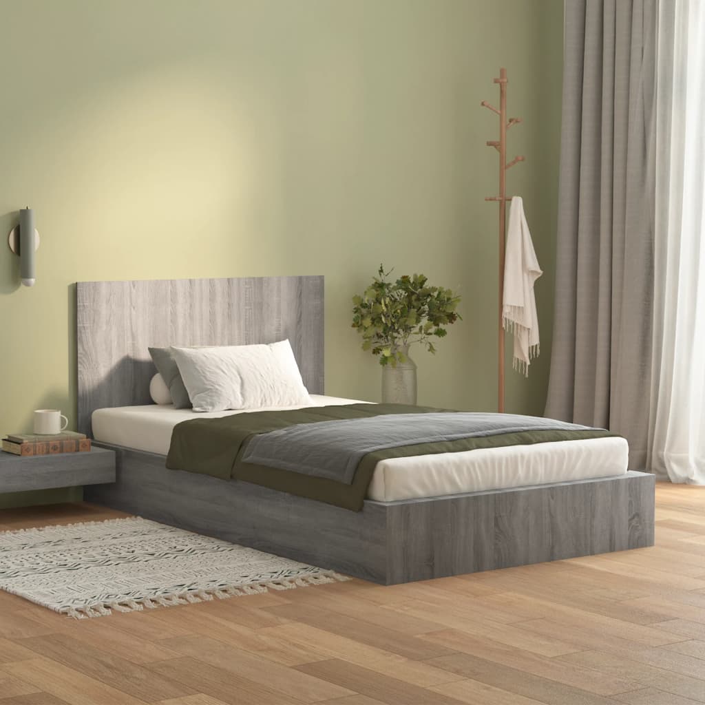vidaXL Čelo postele sivé sonoma 120x1,5x80 cm spracované drevo
