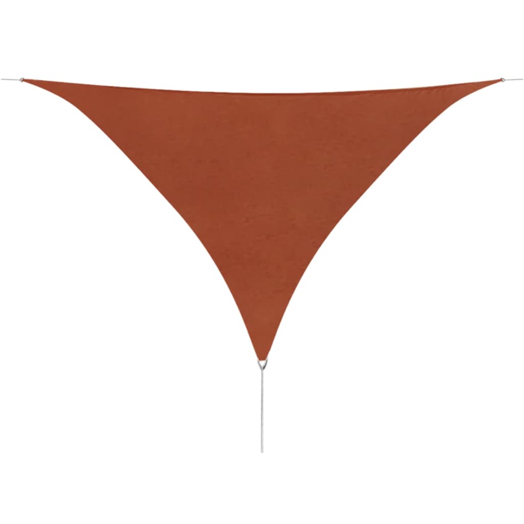 vidaXL Tieniaca plachta, oxford, trojuholníková 3,6x3,6x3,6 m, tehlová