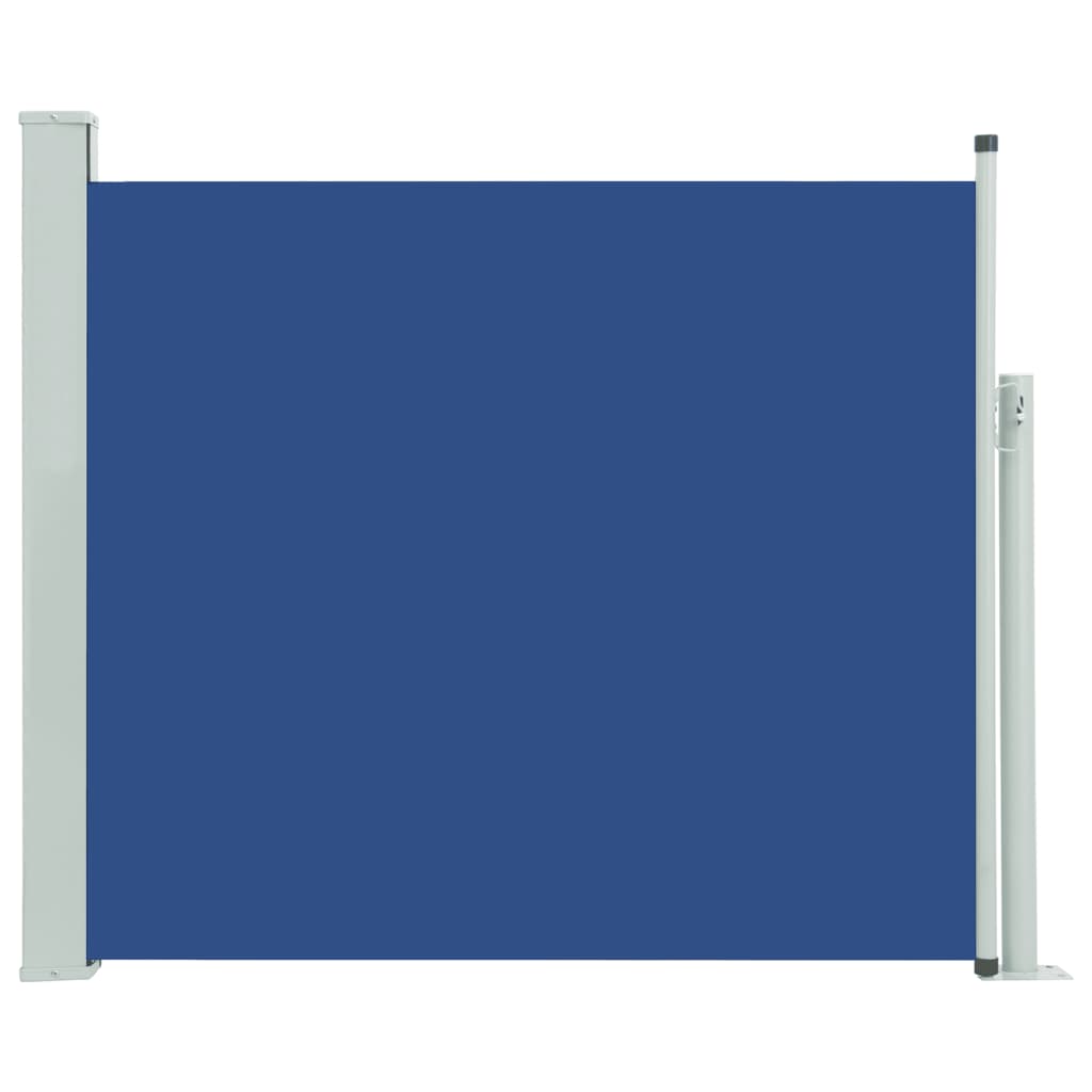 vidaXL Zaťahovacia bočná markíza na terasu 100x300 cm, modrá