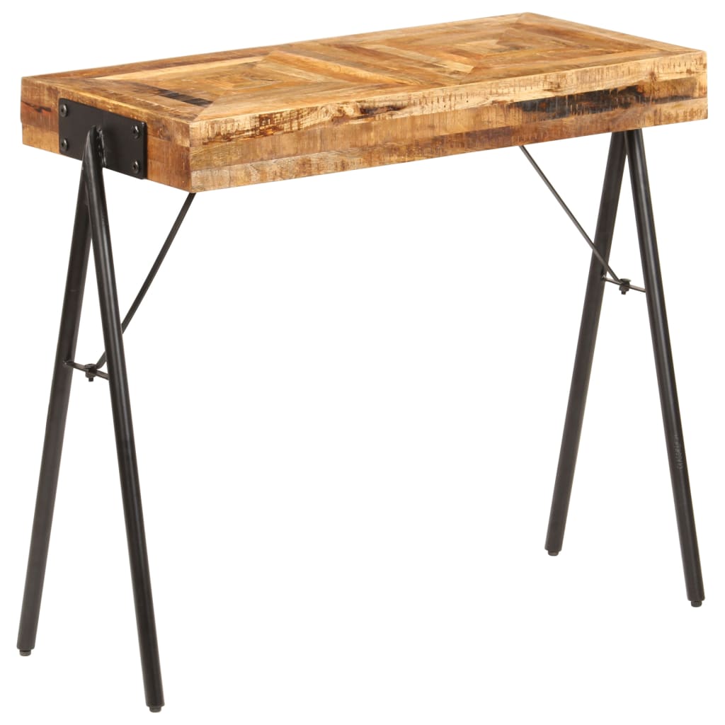 vidaXL Konzolový stolík z mangovníkového dreva 80x40x75 cm