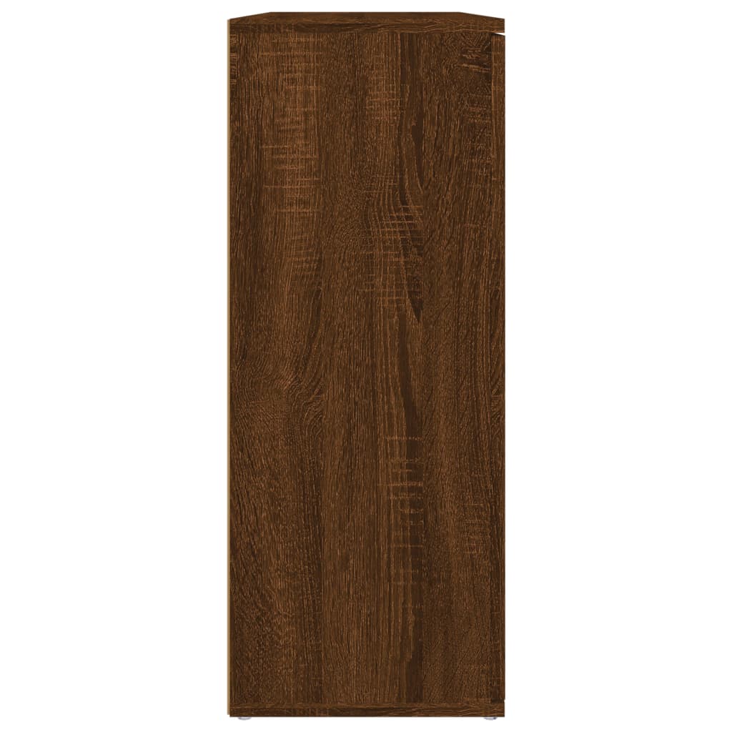 vidaXL Komoda hnedý dub 91x29,5x75 cm spracované drevo