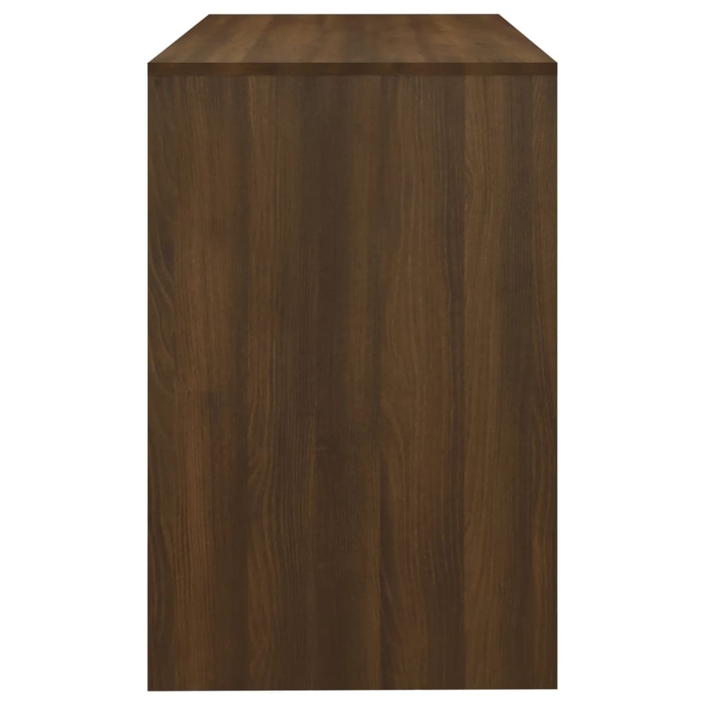 vidaXL Stôl hnedý dub 101x50x76,5 cm drevotrieska
