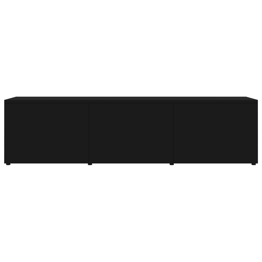 vidaXL TV skrinka, čierna 120x34x30 cm, drevotrieska