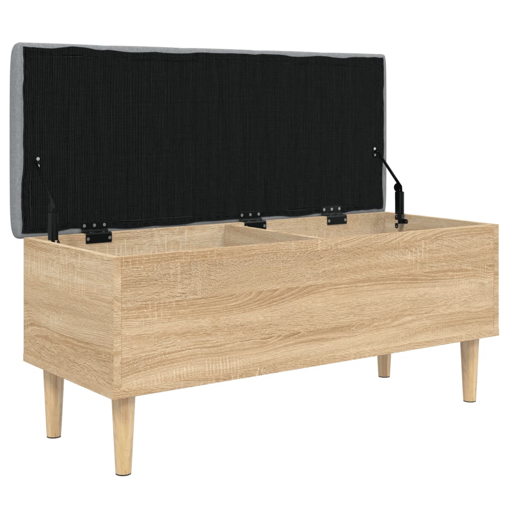 vidaXL Úložná lavička dub sonoma 102x42x46 cm kompozitné drevo