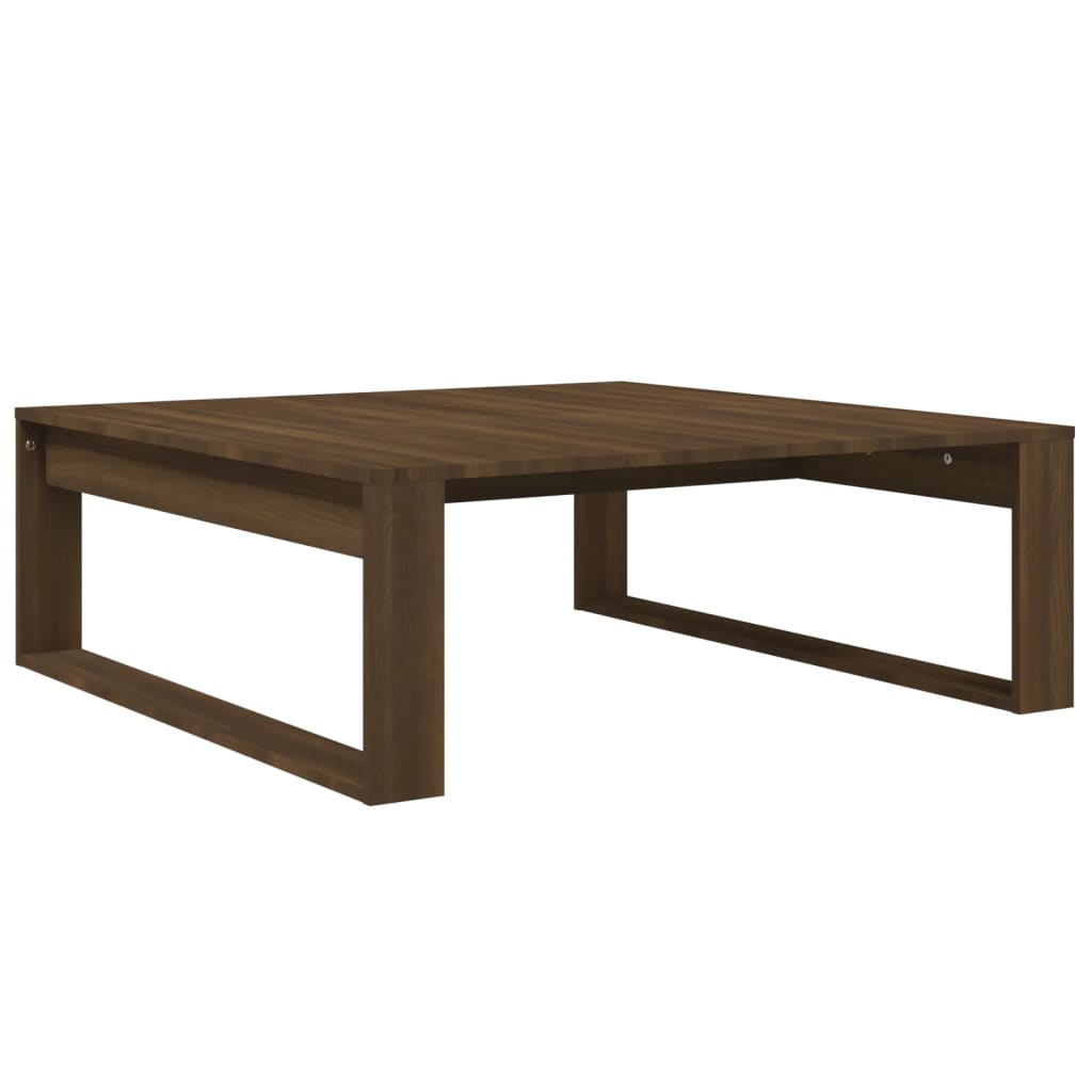 vidaXL Konferenčný stolík hnedý dub 100x100x35 cm spracované drevo