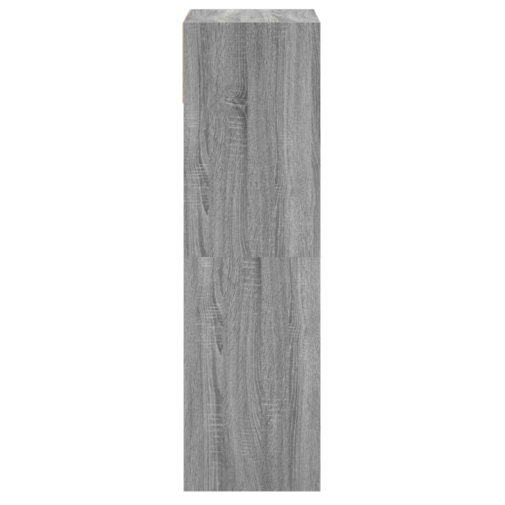 vidaXL Botník sivý dub sonoma 60x34x116 cm spracované drevo