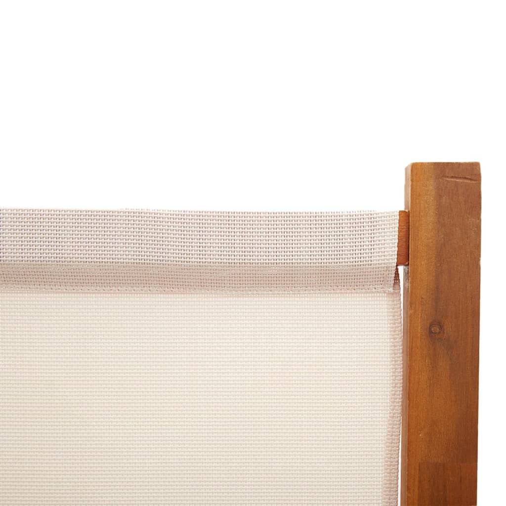 vidaXL 3-panelový paraván krémovo-biely 210x180 cm