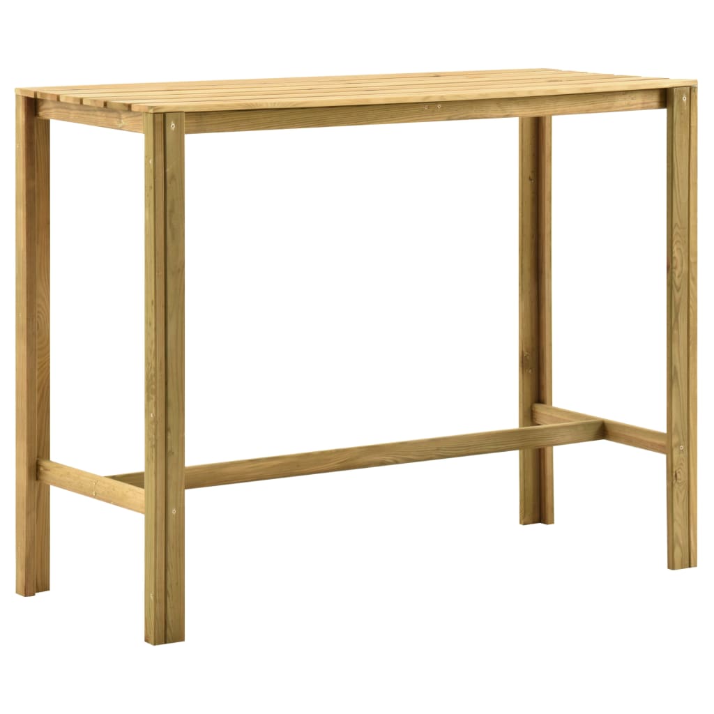 vidaXL Záhradný barový stôl 140x60x110 cm, impregnovaná borovica