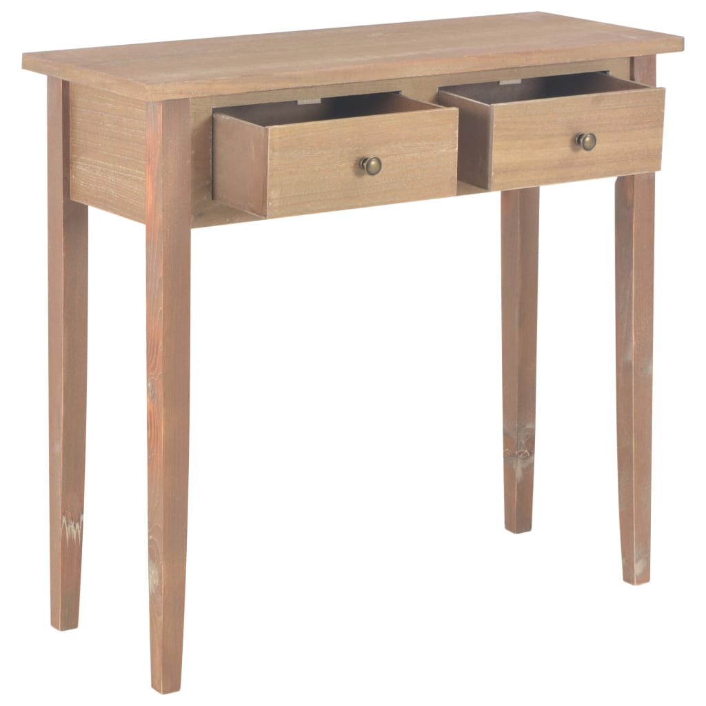 vidaXL Toaletný konzolový stolík, hnedý 79x30x74 cm, drevo