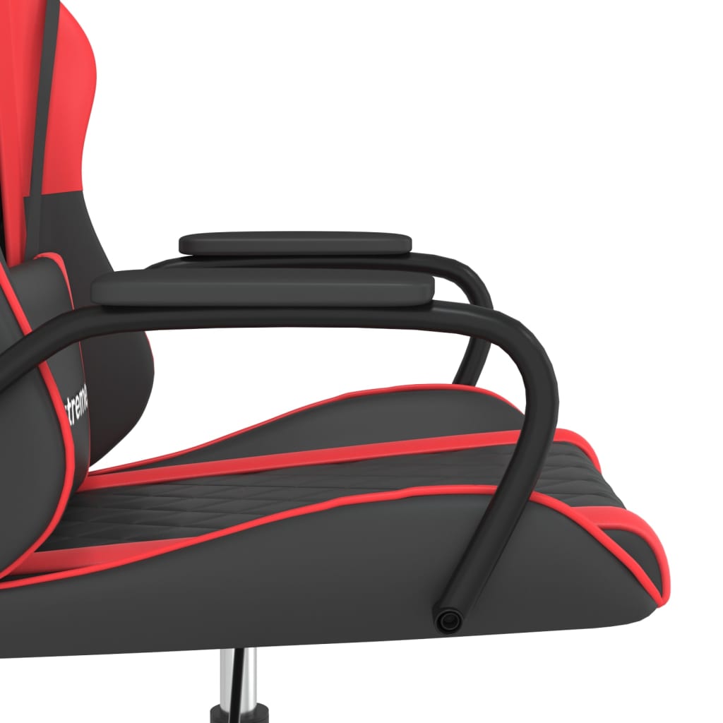 vidaXL Herná stolička čierna a červená umelá koža
